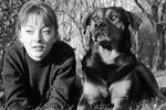 Анастасия Вертинская со своей собакой, 1964 год