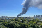 Пожар в промышленной зоне на Каширском шоссе в Москве, 29 июня 2022 года 