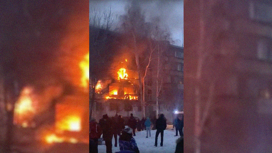 На&nbsp;месте взрыва в&nbsp;пятиэтажном жилом доме в&nbsp;Магнитогорске, 26 марта 2020 года