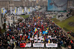 Марш за импичмент президента Украины Петра Порошенко, организованный Михаилом Саакашвили. Киев, 3 декабря 2017