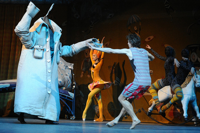 Сцена из балета «Мойдодыр» в Большом театре