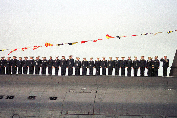 Экипаж атомной подводной лодки &laquo;Курск&raquo; перед&nbsp;своим последним погружением, 2000&nbsp;год