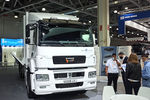 Водородная версия грузовика «КамАЗ-65208» пока выступает в статусе прототипа. Автомобиль оснащен 400-киловаттным электромотором, энергия для которого вырабатывается двумя батареями топливных элементов. Запаса водорода из шести баллонов должно хватить на 500 км пути