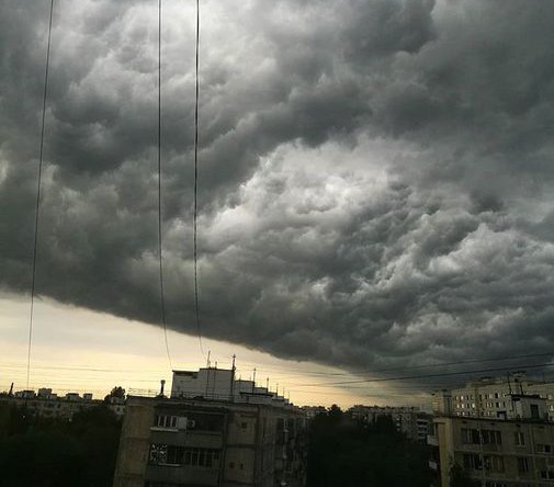Во время непогоды в Москве, 15 августа 2018 года