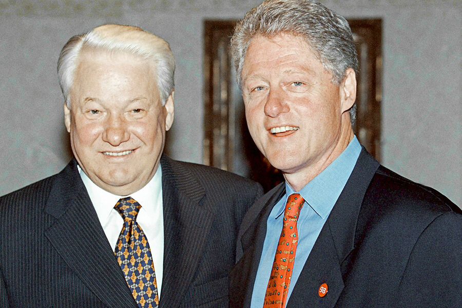 Президент России Борис Ельцин и президент США Билл Клинтон, май 1998 года
