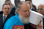 Митрополит Кирилл во время освящения русского православного собора в Гаване, 2008 год