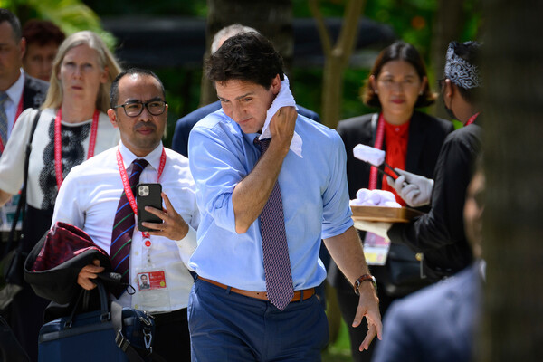 Премьер-министр Канады Джастин Трюдо во время саммита лидеров G20 в&nbsp;Нуса-Дуа, Бали, Индонезия, 15&nbsp;ноября 2022&nbsp;г