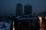Вид на Киев без электричества, Украина, 23 ноября 2022 года