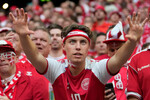 Болельщик сборной Дании на матче чемпионата Европы по футболу, июнь 2024 года