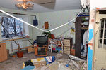 Комната жилого дома в Калининском районе Донецка, пострадавшего при ночном обстреле