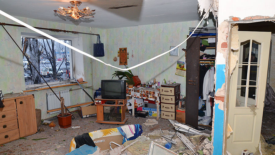 Комната жилого дома в&nbsp;Калининском районе Донецка, пострадавшего при&nbsp;ночном обстреле