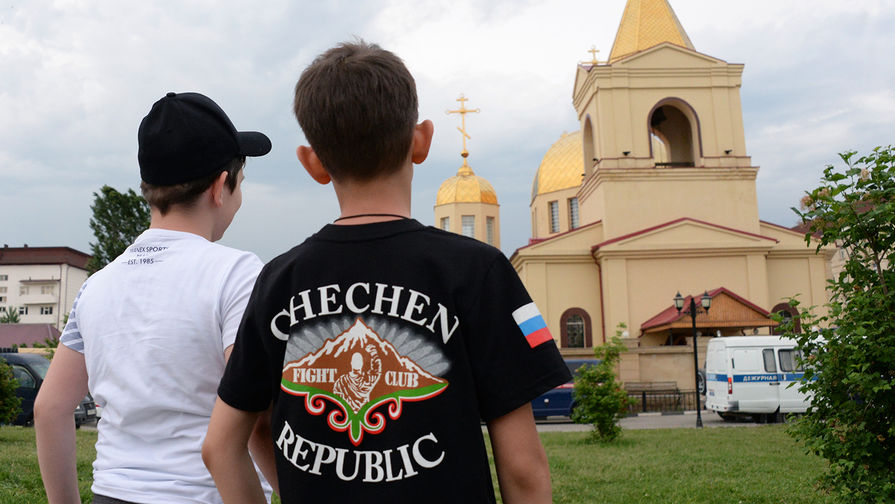 Церковь Архангела Михаила в&nbsp;центре Грозного, 19 мая 2018 года
