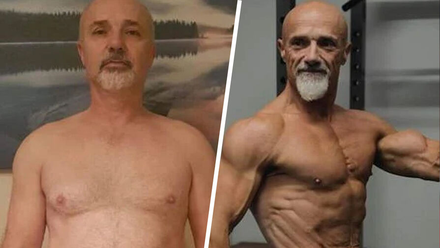 60-летний британец удивил пользователей соцсети своей трансформацией за год