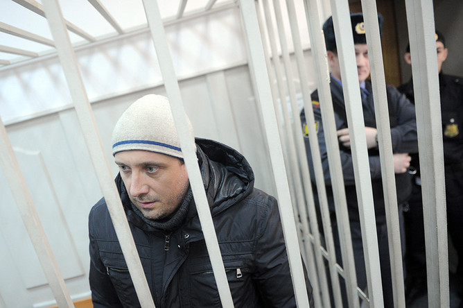 Александр Марголин, обвиняемый в участии в беспорядках на Болотной площади