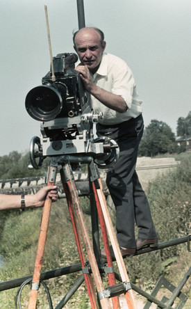 Режиссер Ролан Быков на съемках кинофильма «Внимание, черепаха!», 1969 год