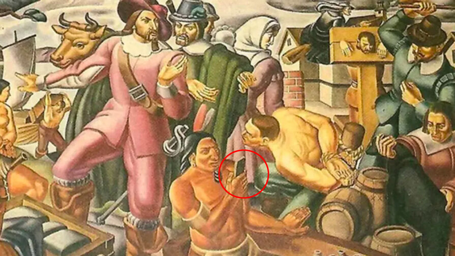 В соцсетях на картине 1937 года нашли iPhone