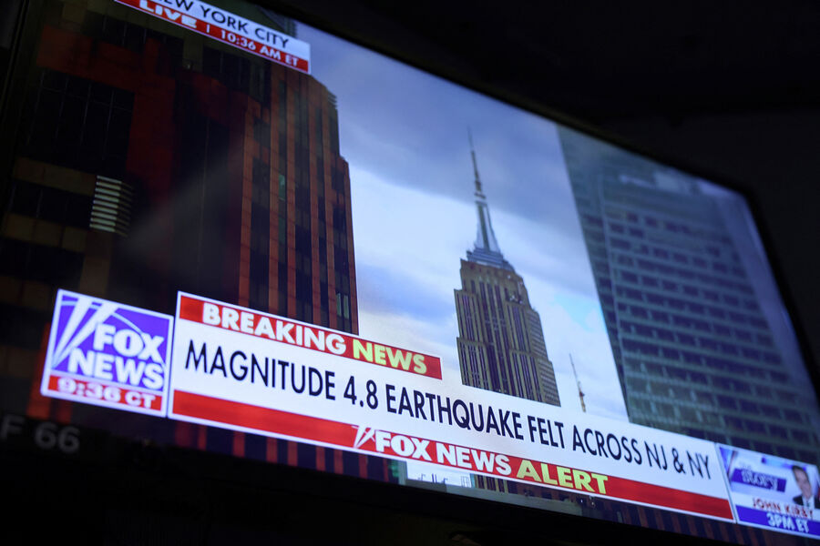 Новостное предупреждение о землетрясении в Нью-Йорке, 5 апреля 2024 года