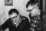 Аркадий и Борис Стругацкие за работой, архивный снимок с официального сайта