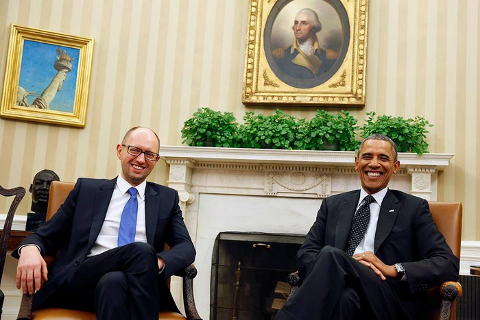 Встреча Арсения Яценюка и Барака Обамы в Вашингтоне. Март 2014 года