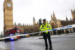 Полиция на месте теракта в центре Лондона