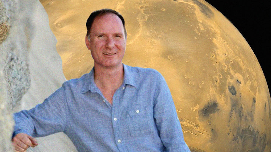 Профессор Питер Дансби и снимок Марса, коллаж «Газеты.Ru»