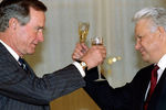 Джордж Буш и Борис Ельцин, 1993 год