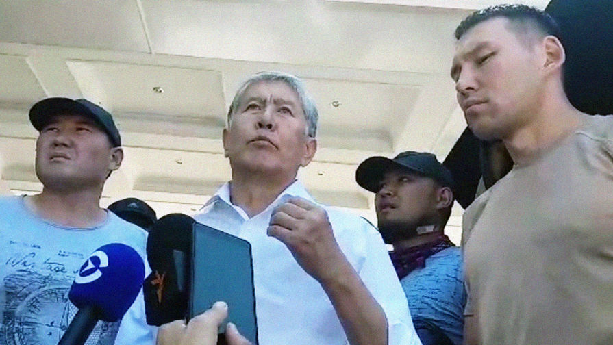 Выступление экс-президента Киргизии Алмазбека Атамбаева. Кадр из видео, опубликованного 8 августа 2019 года