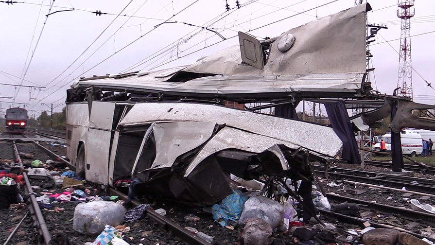 Последствия аварии на железнодорожном переезде в Покрове во Владимирской области, 6 октября 2017 года