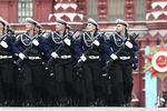 Военнослужащие парадных расчетов во время парада, посвященного 76-й годовщине Победы в Великой Отечественной войне, на Красной площади, 9 мая 2021 года

