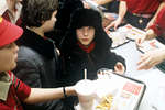 Visitors of McDonald's restaurant.  Yuri Abramochkin, January 31, 1990
