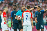 Во время финального матча чемпионата мира по футболу между сборными Франции и Хорватии, 15 июля 2018 года