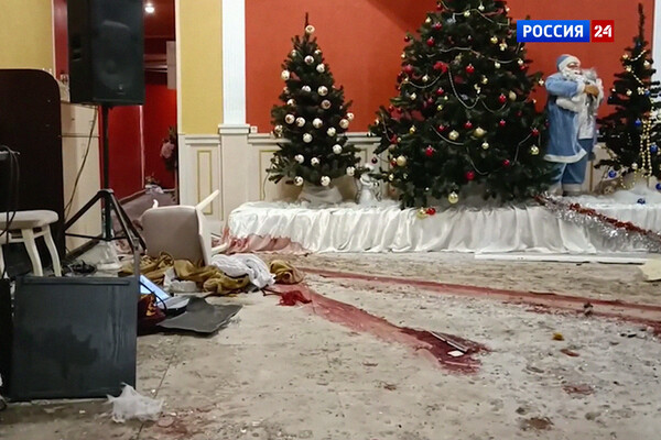 Последствия обстрела ресторана &laquo;Шеш-Беш&raquo; в&nbsp;Донецке, 22&nbsp;декабря 2022&nbsp;года