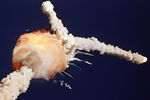 Момент взрыва космического челнока «Челленджер», 28 января 1986 года