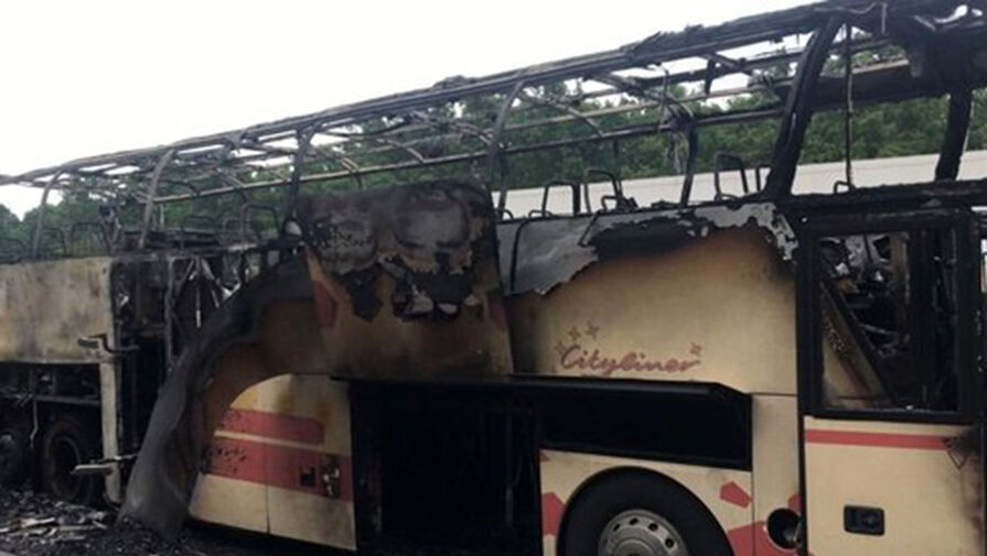 В Липецкой области туристка пострадала во время возгорания автобуса