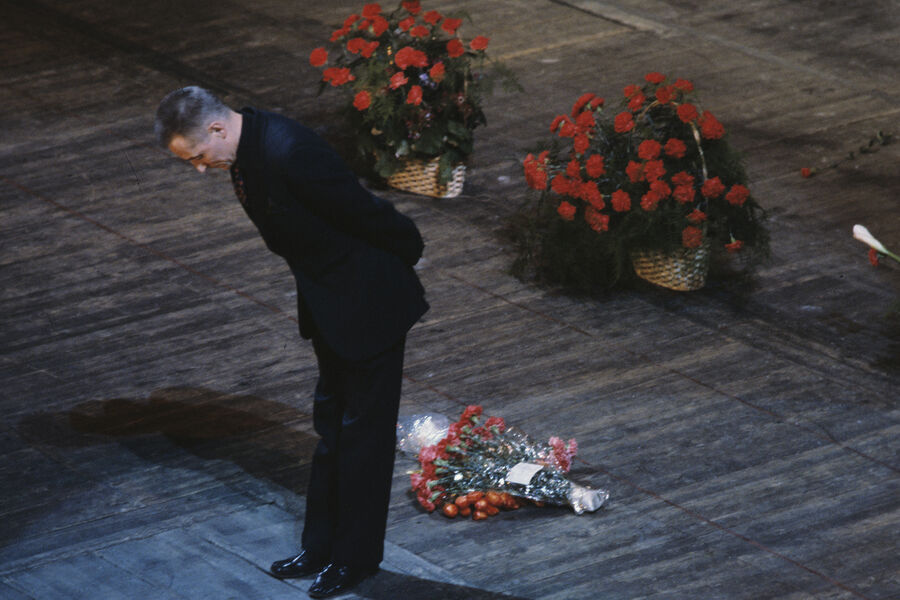Юрий Григорович на&nbsp;сцене Большого театра, 1984&nbsp;год 