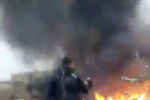 Скриншот видео сбитого Су-25 в Сирии