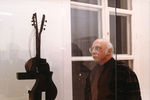 Композитор Гия Канчели в музее современного искусства в Москве, 1998 год