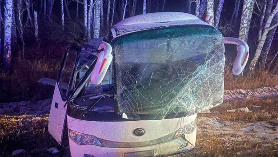 Все пассажиры попавшего в ДТП в Челябинской области автобуса являются жителями Казахстана
