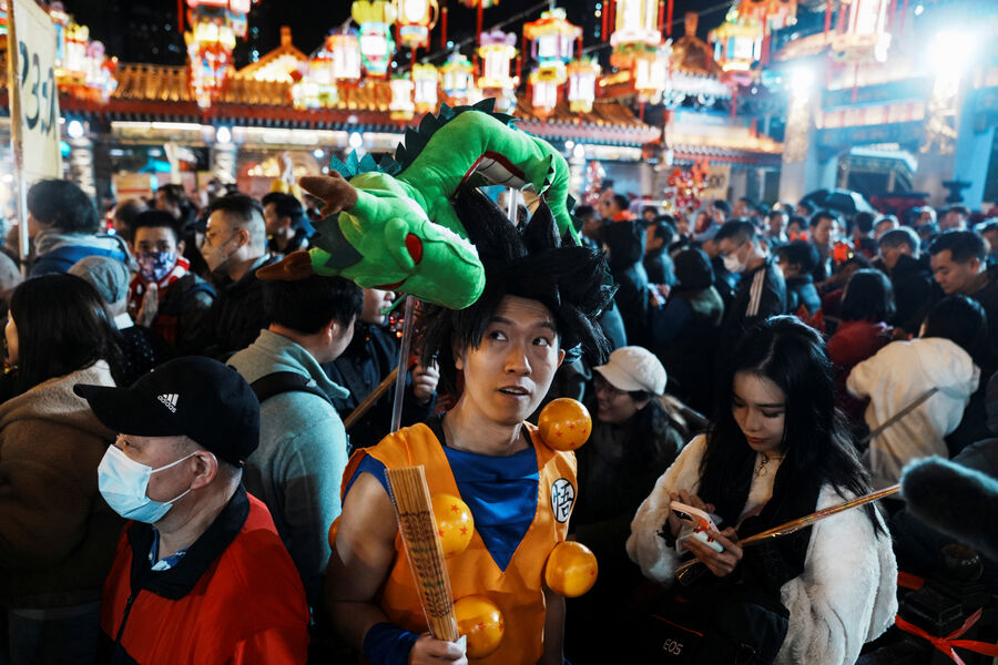 Во время празднования китайского Нового года Дракона в&nbsp;Гонконге, 10&nbsp;февраля 2024&nbsp;года