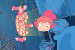 Кадр из мультфильма «Рыбка Поньо на утесе» (2008)