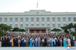 Лидер Северной Кореи Ким Чен Ын во время мероприятия по случаю 73-й годовщины основания КНДР в Пхеньяне, 2021 год