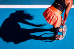 Японская теннисистка Наоми Осака с бабочкой на Открытом чемпионате Австралии
