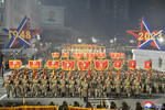 Военный парад в честь 75-летия Корейской народной армии на площади Ким Ир Сена в Пхеньяне, Северная Корея, 8 февраля 2023 года