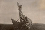 Сбитый в неизвестном месте немецкий гидросамолет. 1916 год