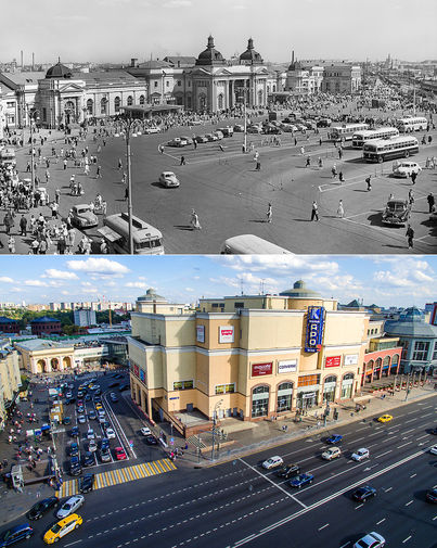 Площадь Курского вокзала, 1958/2015 год