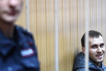 Подозреваемый в хулиганстве Ислам Муртазалиев в Тверском суде Москвы, 10 января 2017 года
