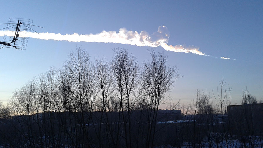 След падения метеорита в&nbsp;районе города Сатки Челябинской области