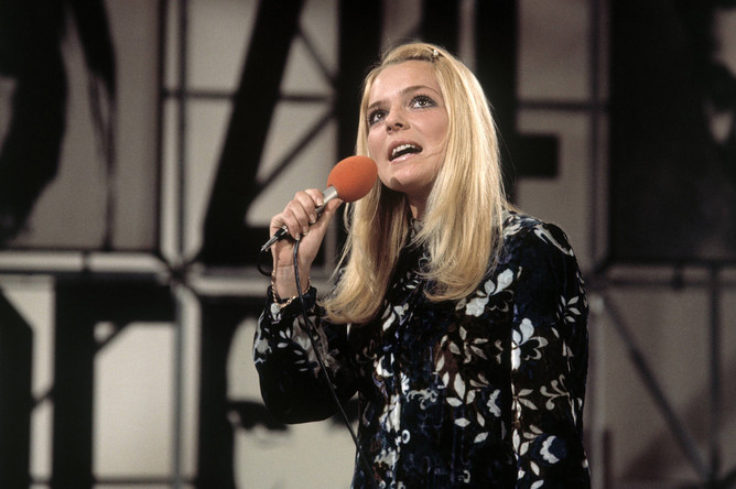 Французская певица Франс Галль, 1970 год