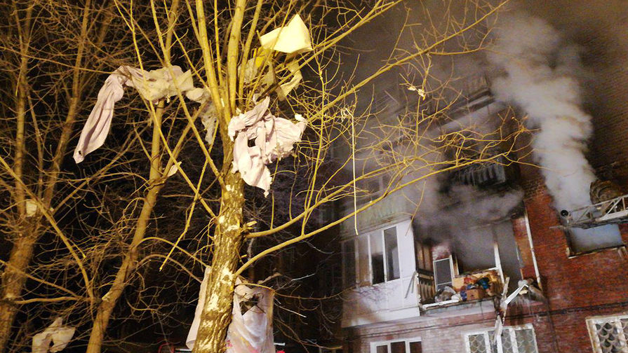 На&nbsp;месте взрыва в&nbsp;жилом пятиэтажном доме в&nbsp;Омске, 12 января 2018 года