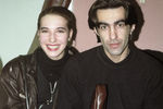 Солист группы «Наутилус Помпилиус» Вячеслав Бутусов с женой Анжеликой, 1992 год
